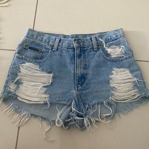 mid/high rise vintage jean shorts